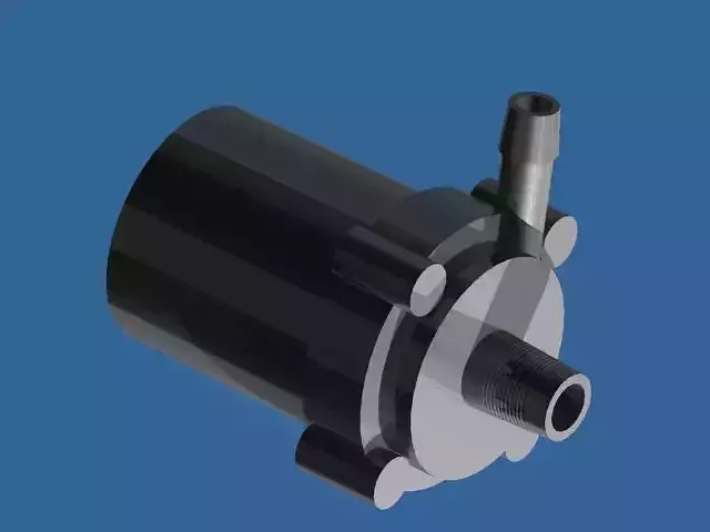 Small water pump design Free 3D model