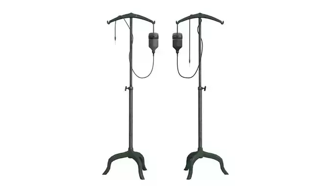 Low Poly Vintage IV Stand Low-poly 3D model