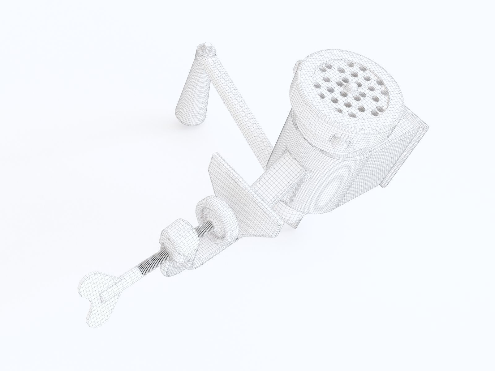 Meat grinder 3D model_1