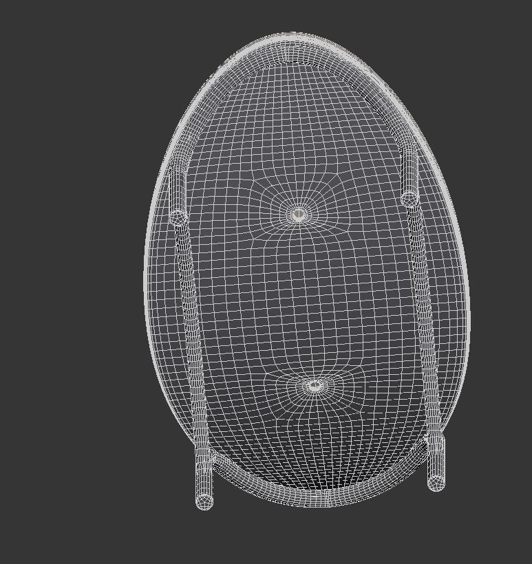 Chips Ottoman Low-poly 3D model_10