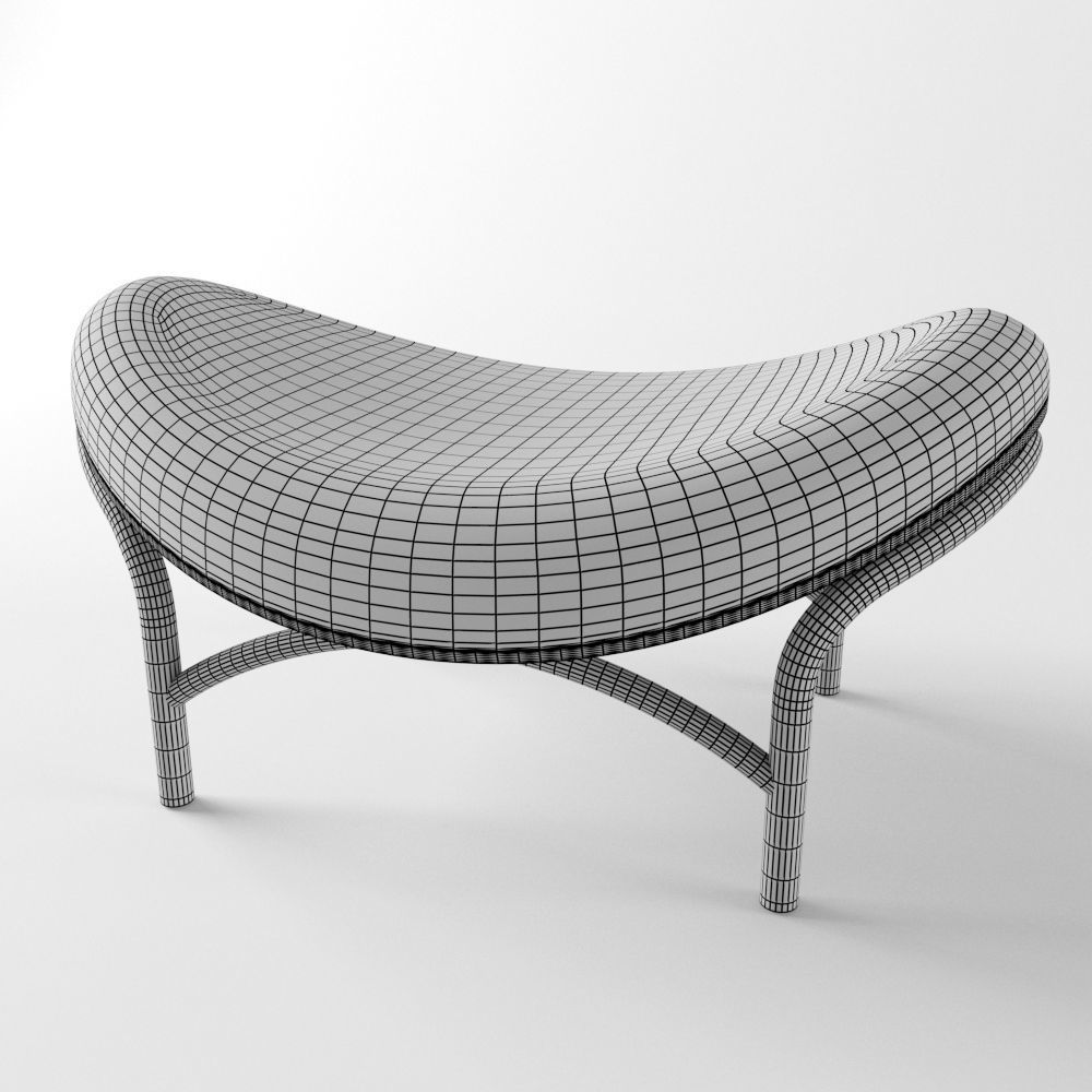 Chips Ottoman Low-poly 3D model_5