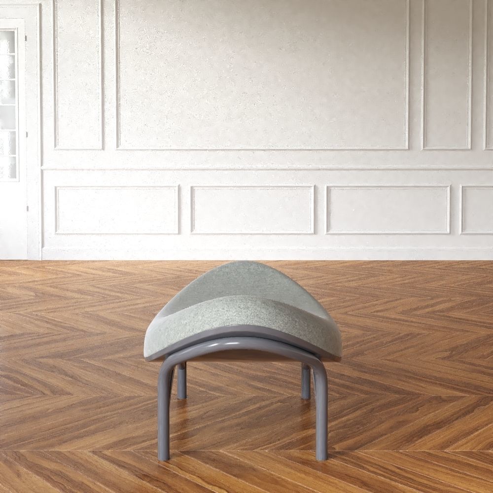 Chips Ottoman Low-poly 3D model_13