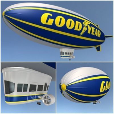 Goodyear Blimp 3D model