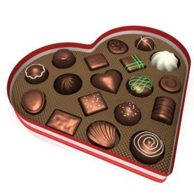 Chocolate Heart Box 3D model_11