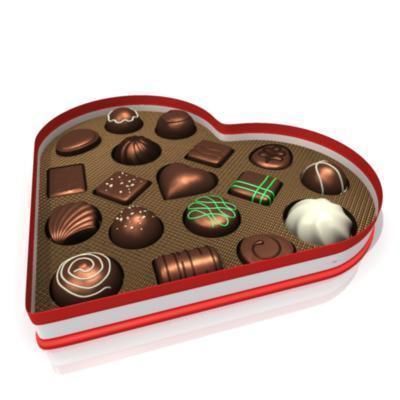 Chocolate Heart Box 3D model_1