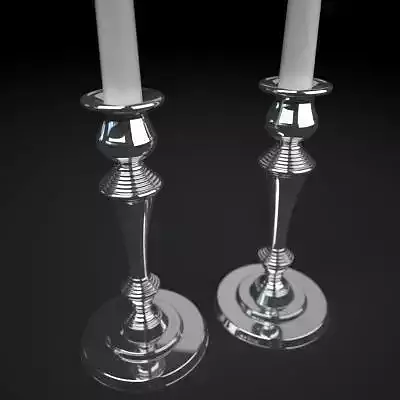 Candelbra 2 two silver candlesticks