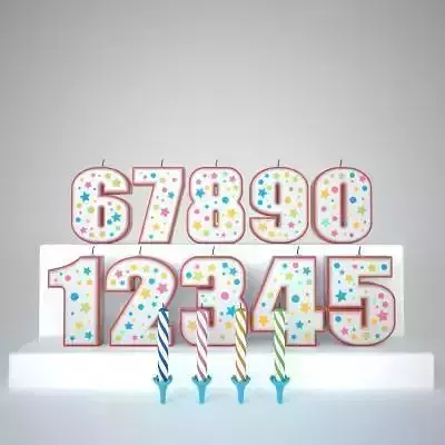 Birthday Number Candles