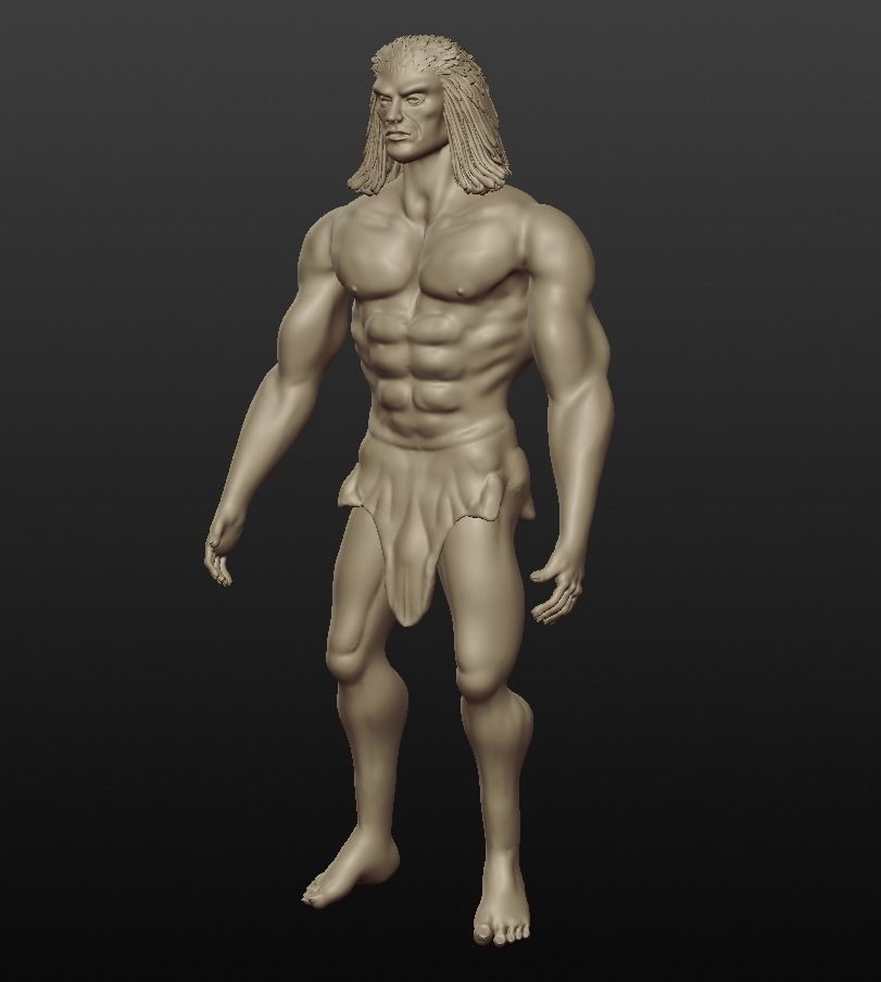 tarzan the ape man  3D model_2