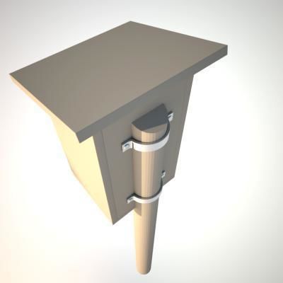 Bird House  3D model_3