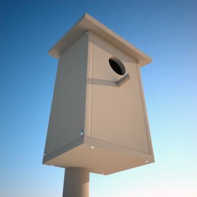 Bird House  3D model_4