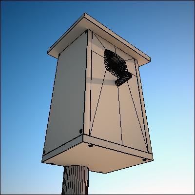 Bird House  3D model_9