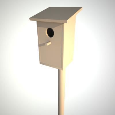 Bird House  3D model_5