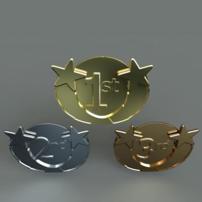 Award Medals 3D model_7