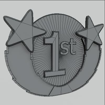 Award Medals 3D model_5