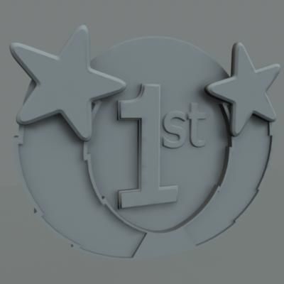 Award Medals 3D model_4