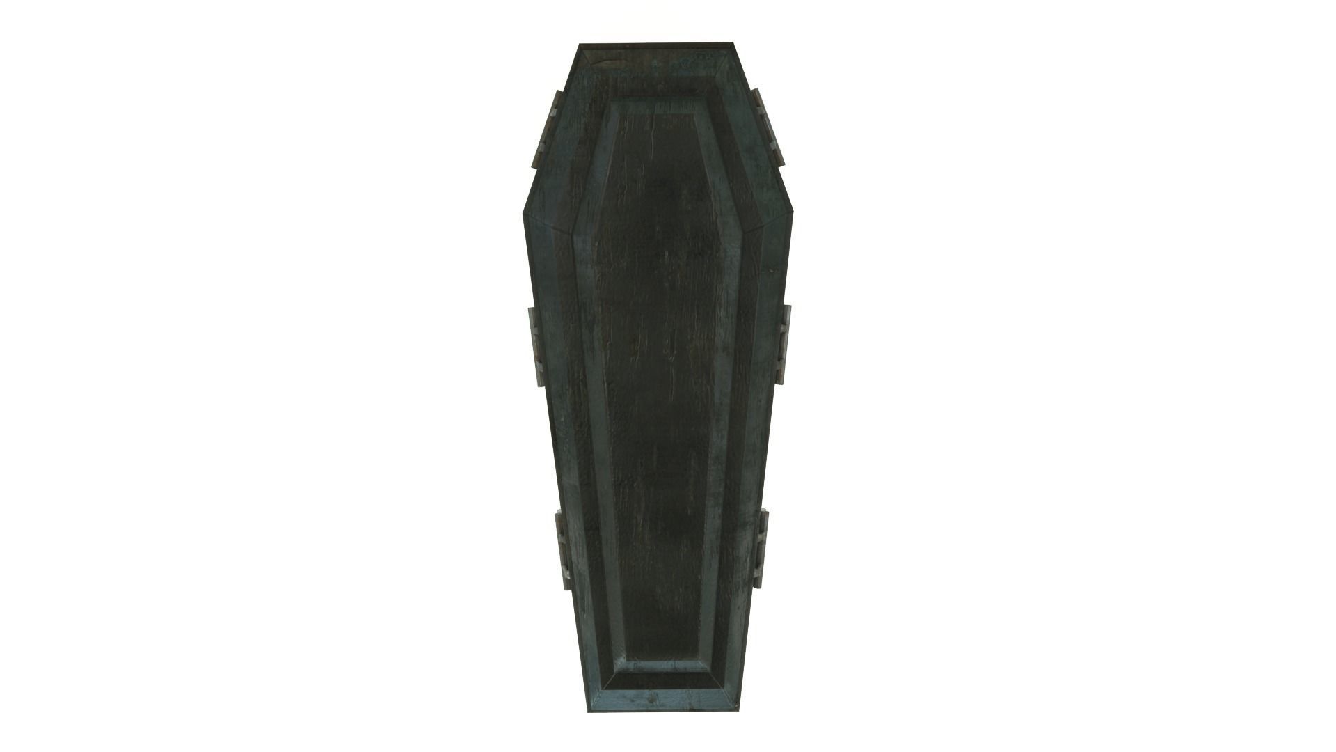 Low Poly Vintage Coffin With PBR Materials Low-poly 3D model_14