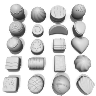 20 Chocolates 3D model_14