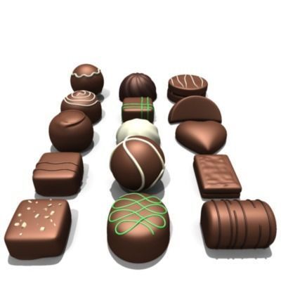 20 Chocolates 3D model_11