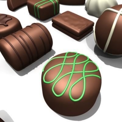 20 Chocolates 3D model_12
