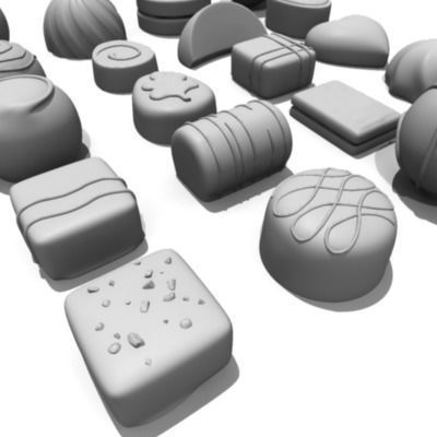 20 Chocolates 3D model_13