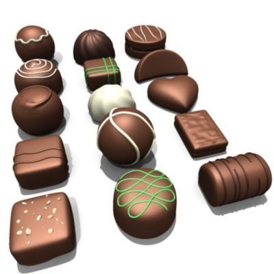 20 Chocolates 3D model_1