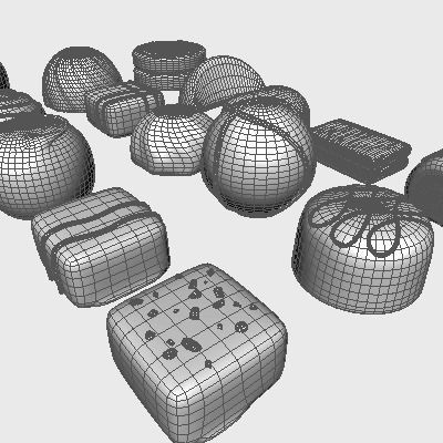 20 Chocolates 3D model_4