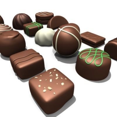 20 Chocolates 3D model_7