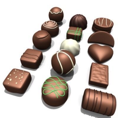 20 Chocolates 3D model_5
