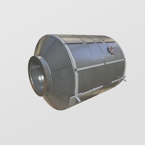 Permanent Multipurpose Module PMM module on ISS 3D model