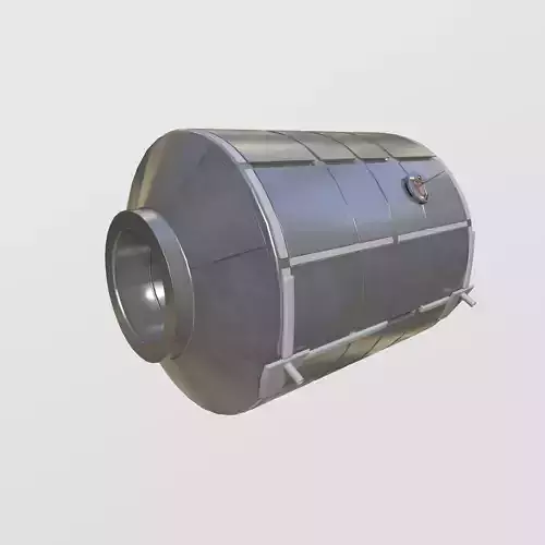 Permanent Multipurpose Module PMM module on ISS 3D model