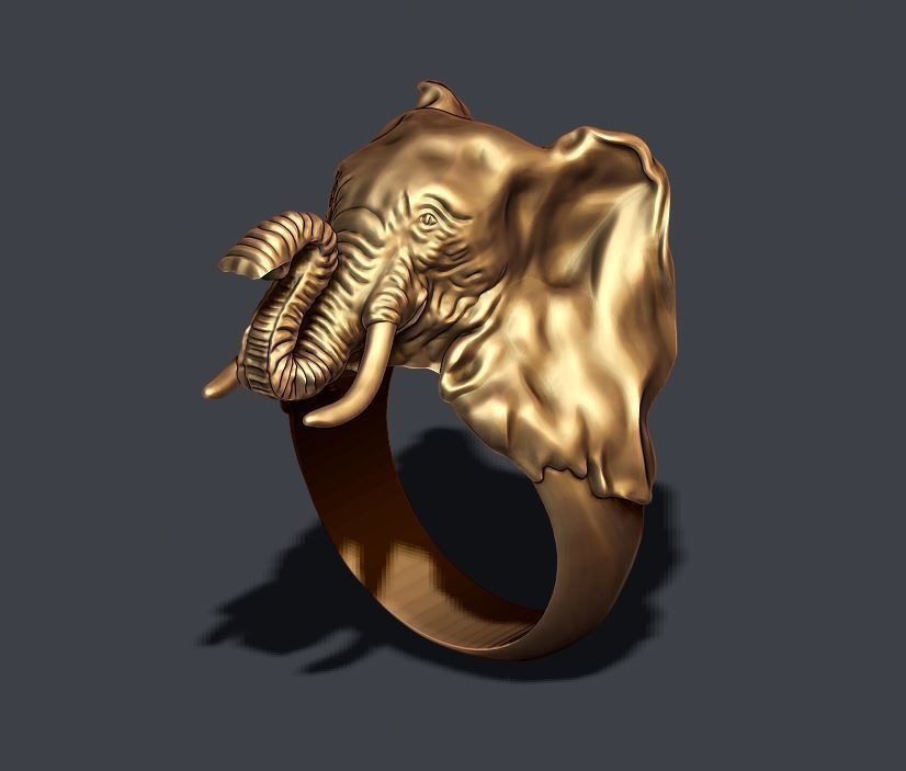 elephant ring 3D print model_3