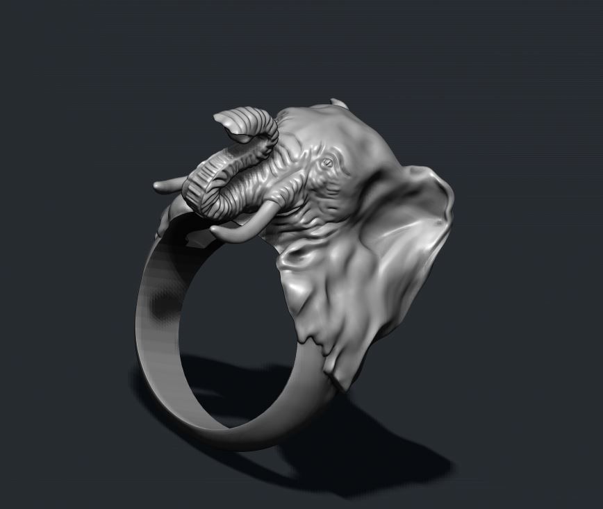 elephant ring 3D print model_7