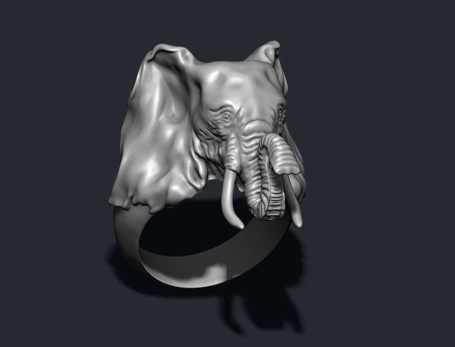 elephant ring 3D print model_4