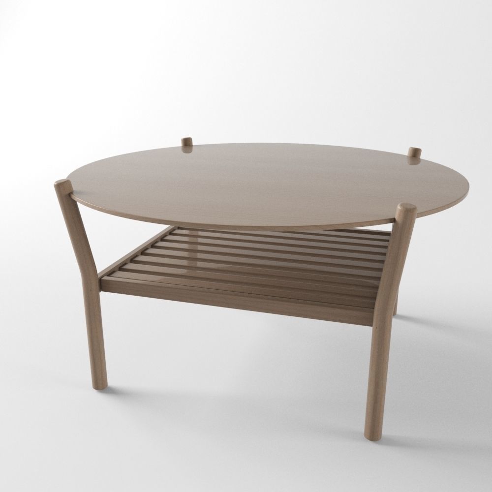 Table Anix 418 Low-poly 3D model_2