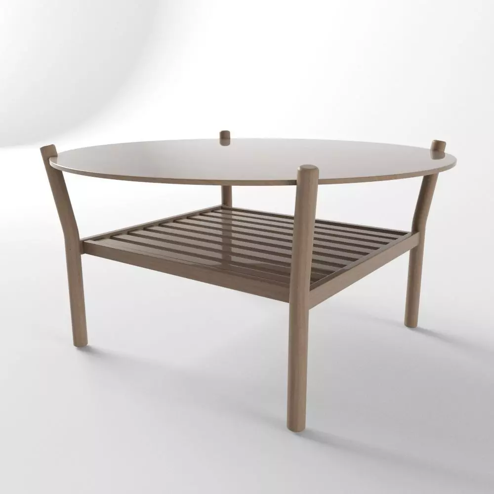 Table Anix 418 Low-poly 3D model_0