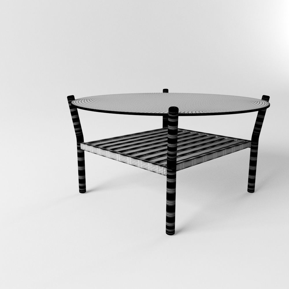 Table Anix 418 Low-poly 3D model_5