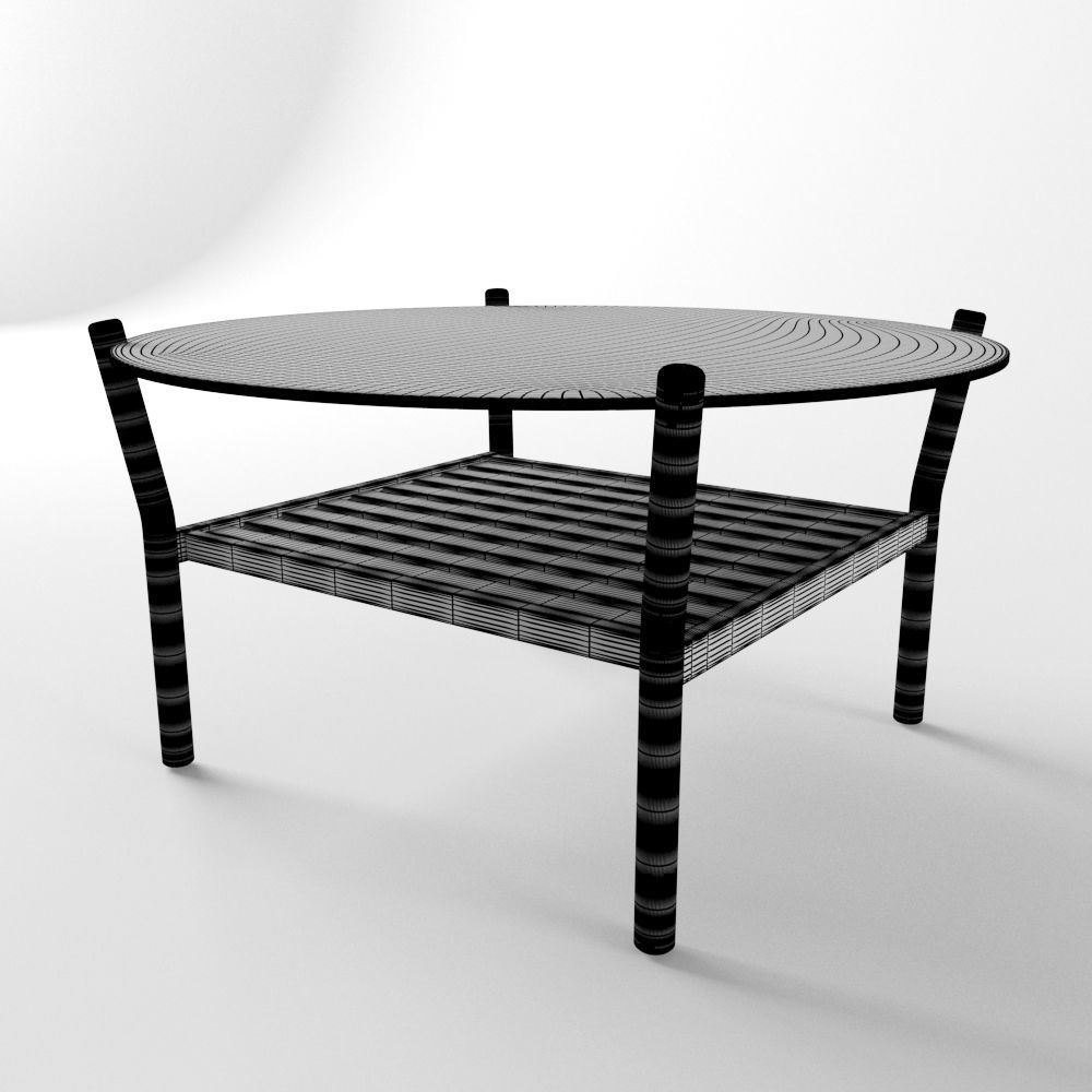 Table Anix 418 Low-poly 3D model_6