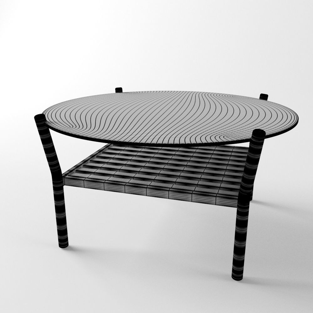 Table Anix 418 Low-poly 3D model_4