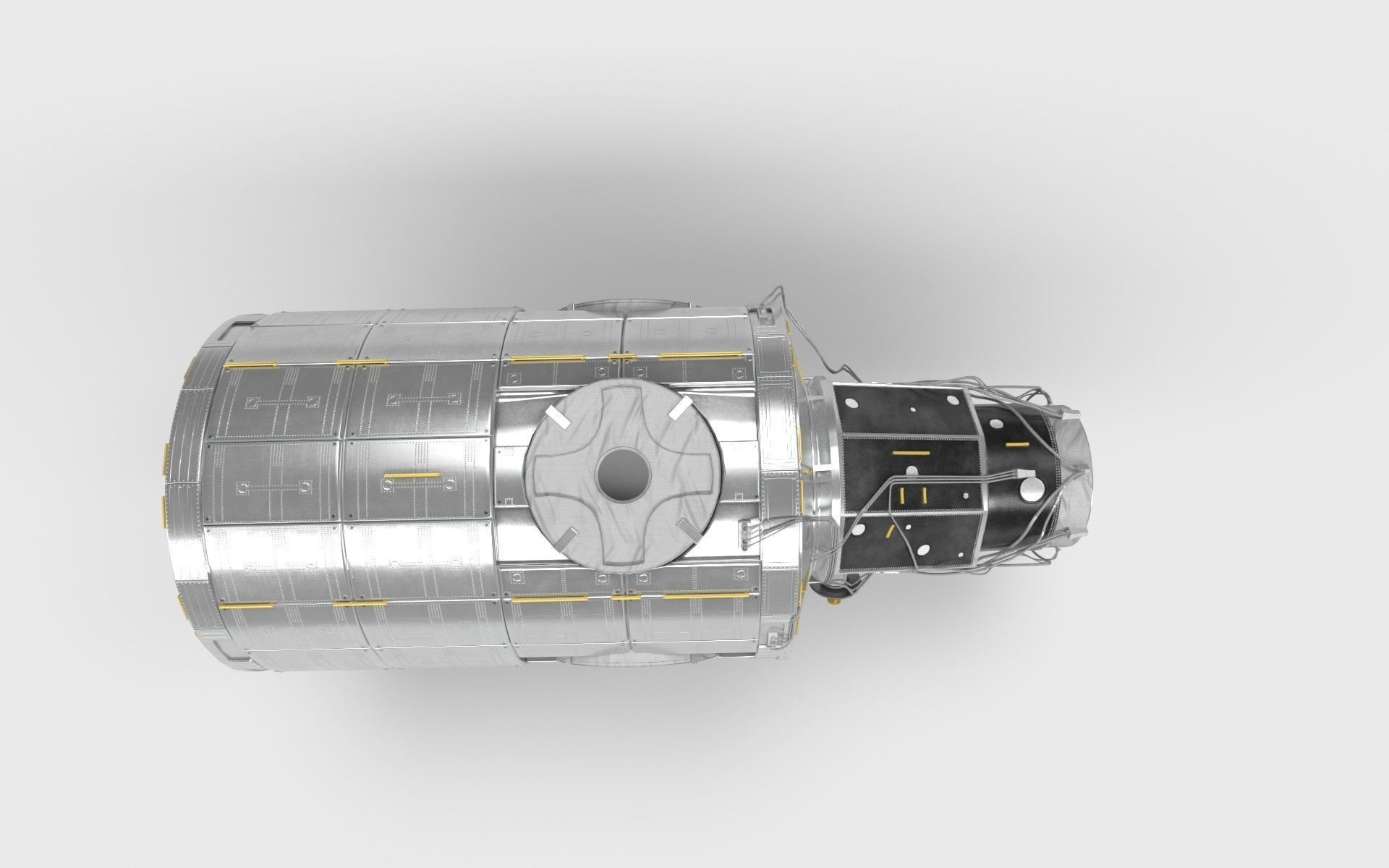 Node Three module on ISS 2019 3D model_10
