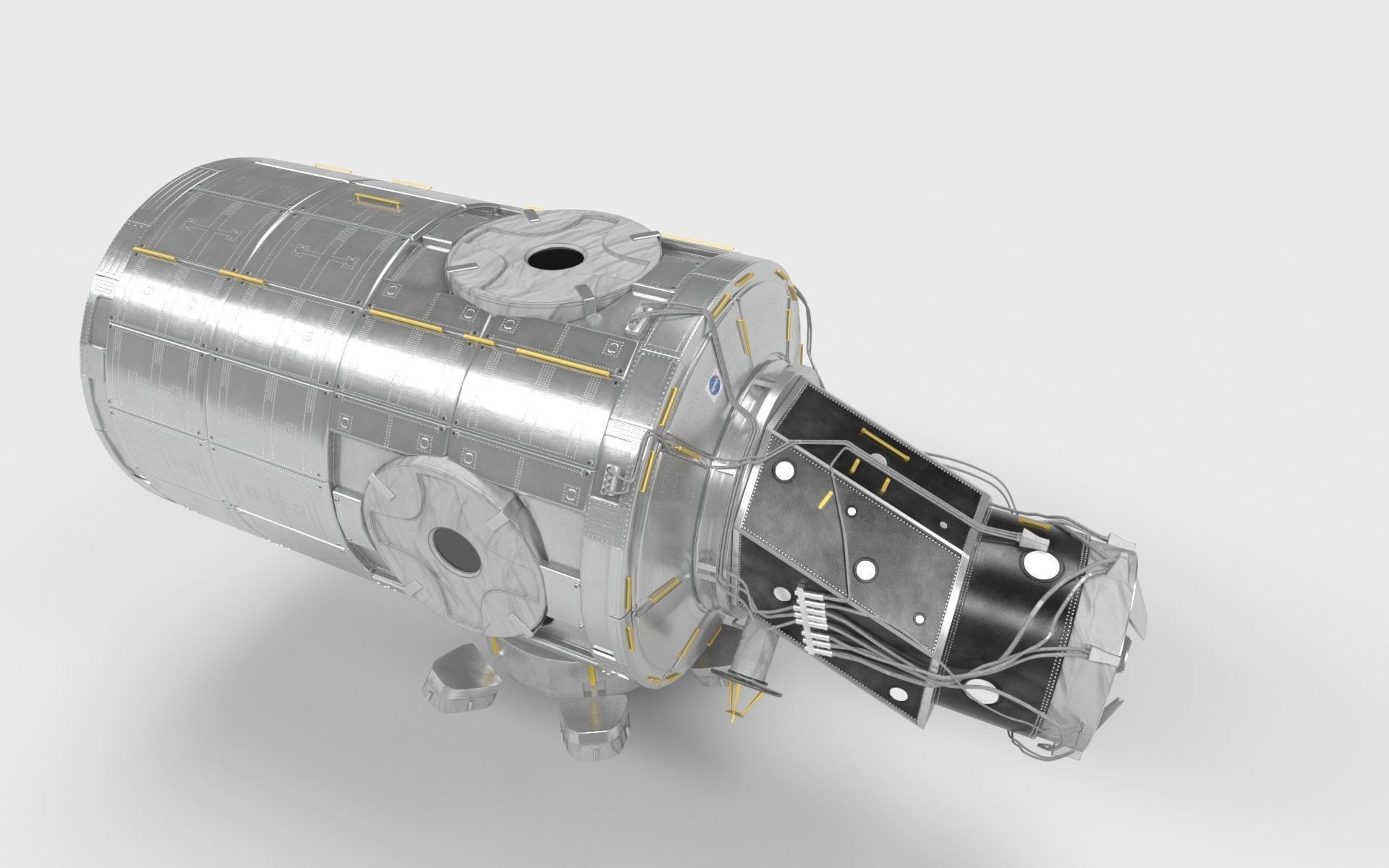 Node Three module on ISS 2019 3D model_9