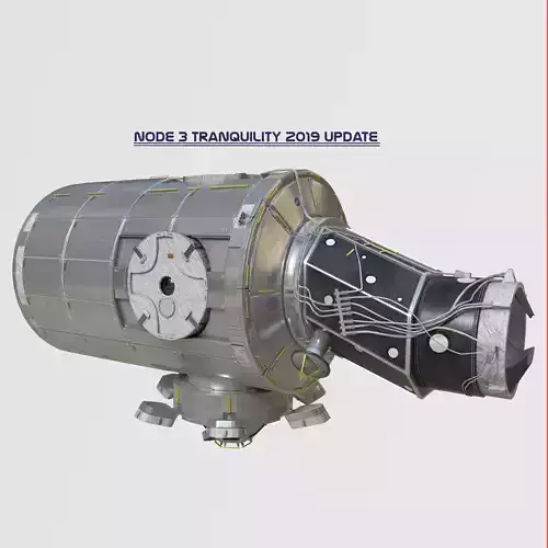 Node Three module on ISS 2019 3D model
