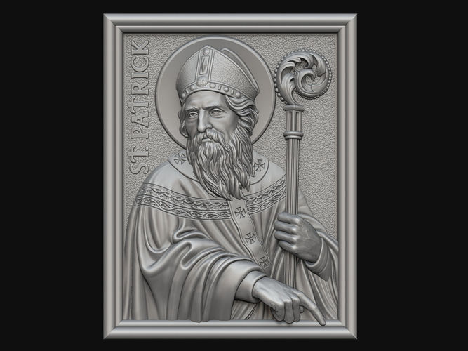 Saint Patrick Medallion 3D print model