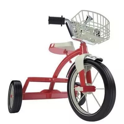 Tricycle with basket 3D model