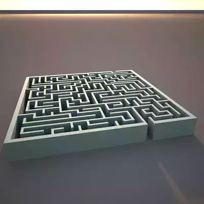 Square Maze 3D model