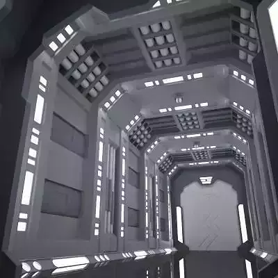 SciFi Corridor A 3D model