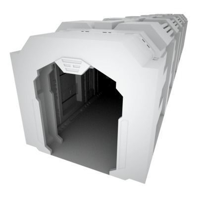 SciFi Corridor A 3D model_21