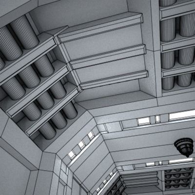 SciFi Corridor A 3D model_18