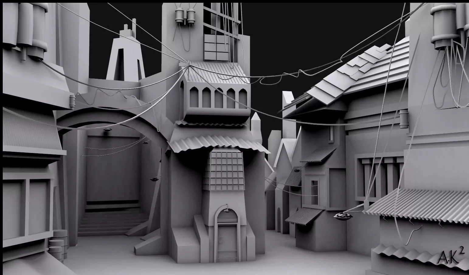 Old Town 3D model_0