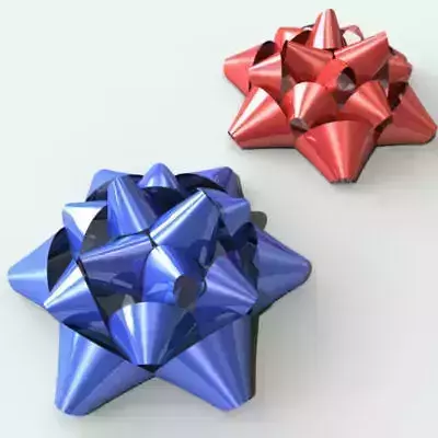 Ribbon 1 bow 3D model