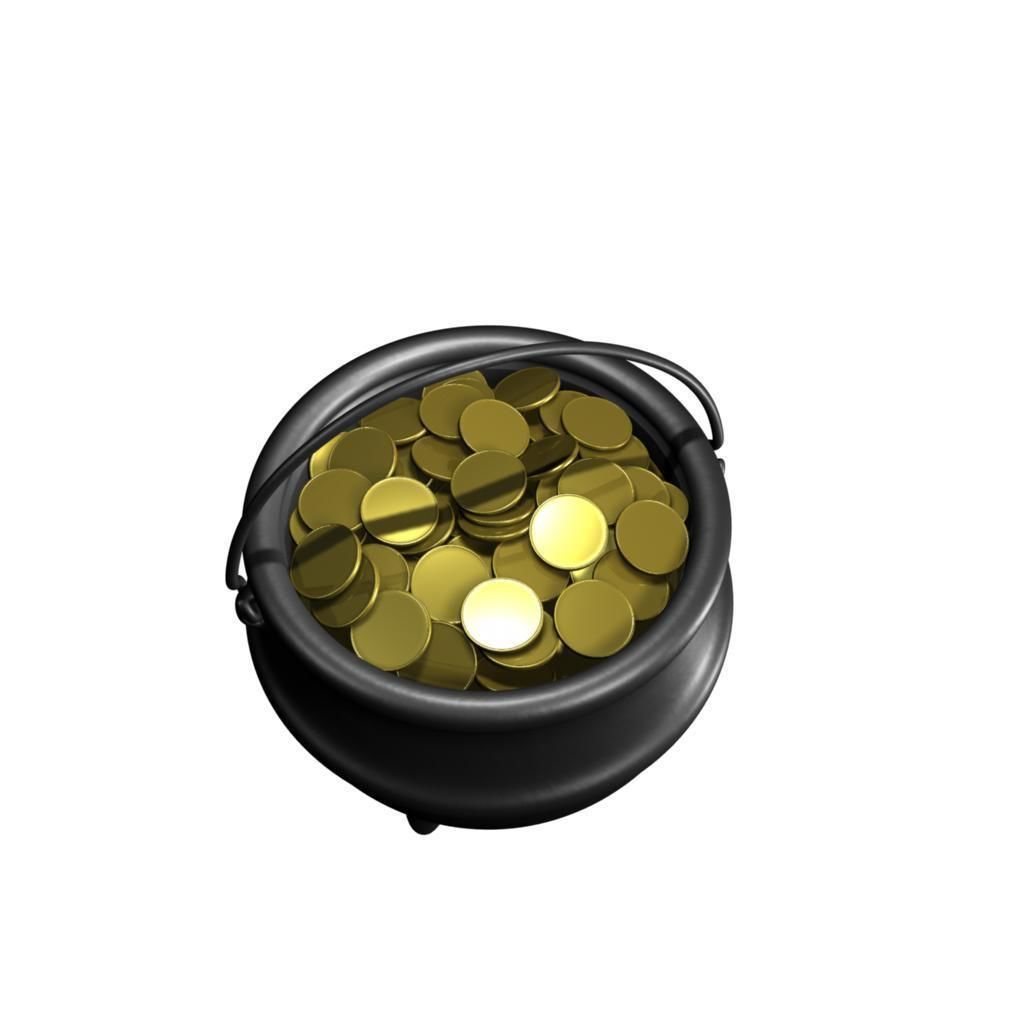 Pot of Gold 3D model_2